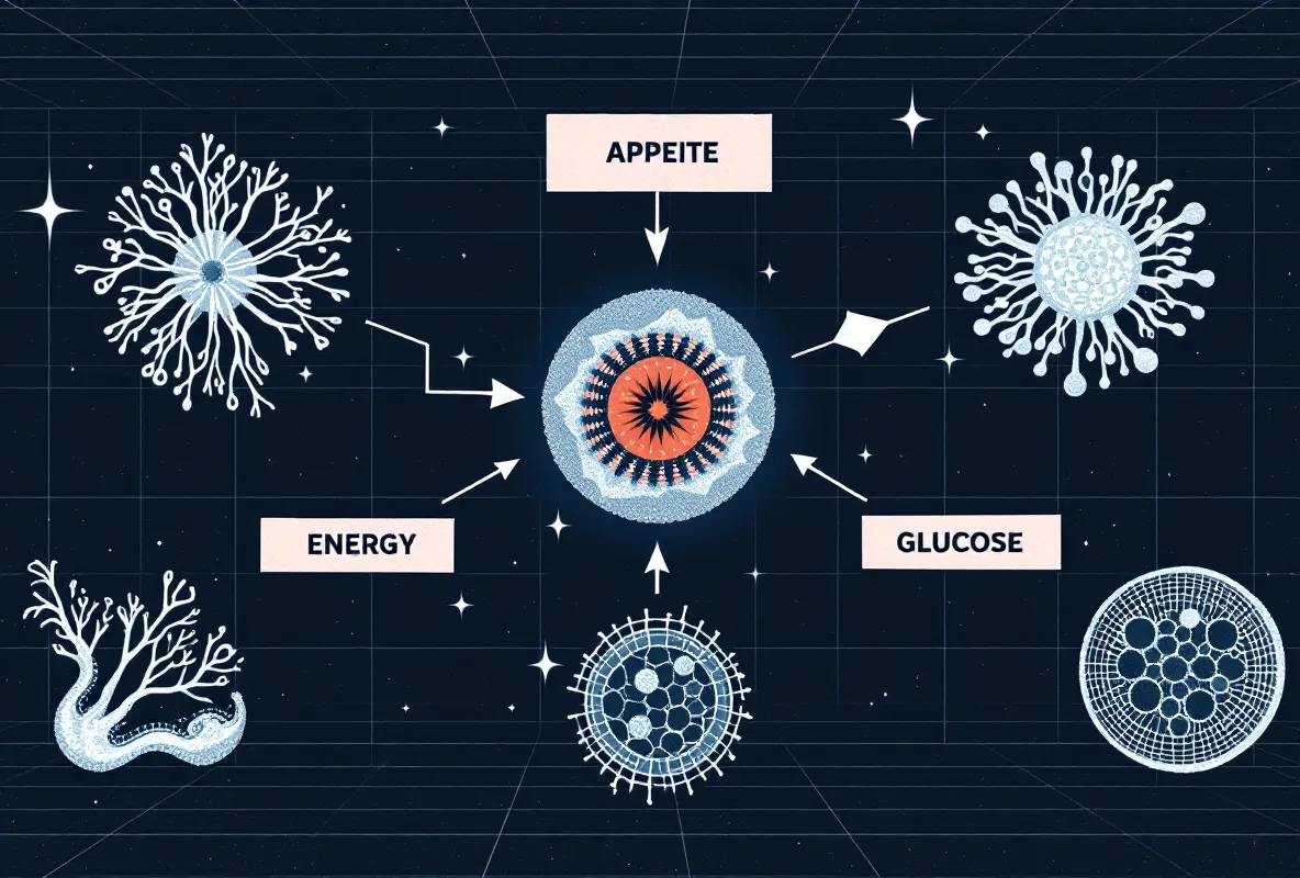 GLP-1 receptor arm: appetite and glucose control